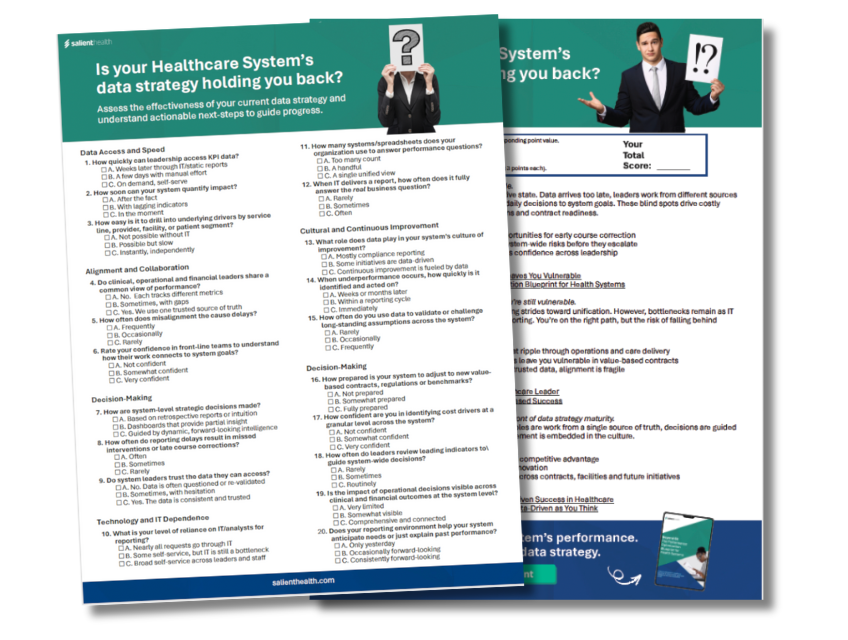 Healthcare System’s data strategy Quiz